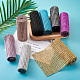 Plastic 24 Rows Rhinestone Mesh Wrap Roll(AJEW-TA0001-09)-19