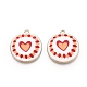 Printed Alloy Enamel Pendants(ENAM-N072-03KCG-02)-1