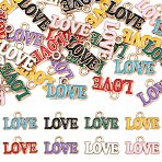 32Pcs 8 Colors Valentine's Day Theme Alloy Enamel Pendants, Word, Mixed Color, 9.5x17.5x1mm, Hole: 1.8mm, 4pcs/color(ENAM-YW0008-76)