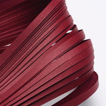 Quilling Paper Strips, Dark Red, 530x5mm, about 120strips/bag