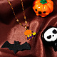 Collares colgantes de acero inoxidable esmaltados para Halloween(HG2651)-2