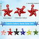 6Pcs 6 Colors Handmade Lampwork Pendants(LAMP-SC0001-49)-2