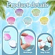 30Pcs 6 Colors Gradient Color Transparent Resin Cabochons(RESI-YW0005-97)-2