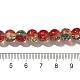 クリスマステーマのクラックルガラスビーズストランド(X1-CCG-C002-8mm-12)-4
