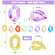 Acrylic & CCB Plastic Linking Rings(OACR-FH0001-042)-2