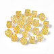 Transparent Golden Plating Acrylic Beads(PACR-S219-24)-2