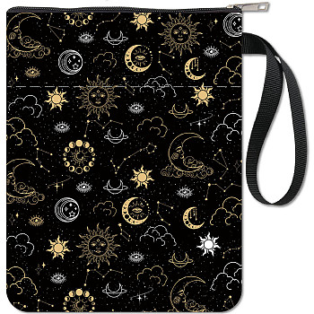 Cloth Book Cover, Notebook Wraps, Rectangle, Moon, 280x220mm