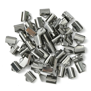 Stainless Steel Color 304 Stainless Steel Ribbon Ends