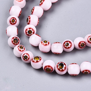 Round Millefiori Glass Beads Strands(LK-P001-39)-3