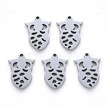 Stainless Steel Color Owl Stainless Steel Pendants