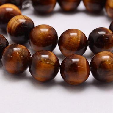 Natural & Dyed Tiger Eye Bead Strands(G-P230-10-16mm)-3