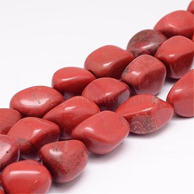 18mm Nuggets Red Jasper Beads