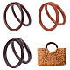 wadorn 6шт. 3 стили деревянные круглые ручки для сумок в форме кольца(FIND-WR0007-90)-1