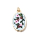 Printed Brass Pendants(KK-H253-05C-G)-1