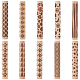 10Pcs 10 Styles Wood Rolling Pin(AJEW-GF0014-29)-1