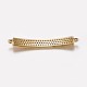 Long-Lasting Plated Brass Micro Pave Cubic Zirconia Links(ZIRC-L072-17A-G)-2