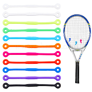 22Pcs 11 Colors Silicone Tennis Racquet Dampener, Vibration Dampener, Mixed Color, 120x12~12.5x3mm, Hole: 4mm, 2pcs/color(AJEW-FH0004-64)