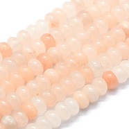 Natural Pink Aventurine Beads Strands, Rondelle, 8x5mm, Hole: 1mm, about 74pcs/strand, 15.15 inch(38.5cm)(G-E507-03B)
