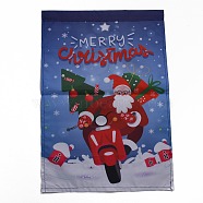 Garden Flag for Christmas, Double Sided Polyester House Flags, for Home Garden Yard Office Decorations, Santa Claus/Father Christmas, Colorful, 460x320x0.4mm, Hole: 18mm(AJEW-H108-B29)