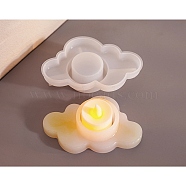 Candle Holder DIY Silicone Molds, Candlestick Molds, Resin Plaster Cement Casting Molds, Cloud, 82x125x29mm, Hole: 39.5mm, Inner Diameter: 73x118mm(SIL-F008-01H)