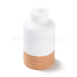 Resin Mini Vase, Micro Landscape Dollhouses Accessories Decorations, Saddle Brown, 21.5mm, Inner Diameter: 7mm(CRES-D022-01A)