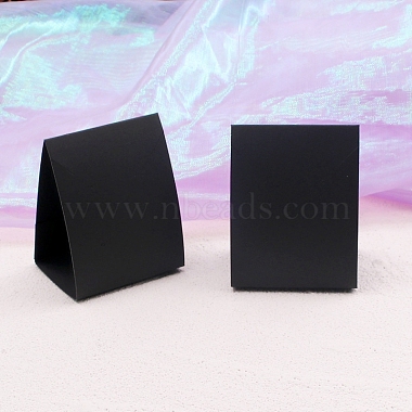 Black Rectangle Paper Jewlery Display Cards