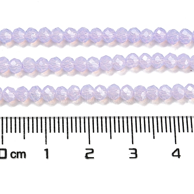 запекание окрашенные прозрачные стеклянные бусины нити(DGLA-A034-J3mm-B06)-5