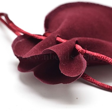 Velvet Bags Drawstring Jewelry Pouches(TP-O002-C-07)-3