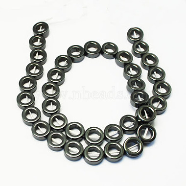Non-magnetic Synthetic Hematite Beads Strands(G-S081-14mm)-2