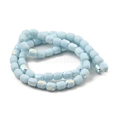Frosted Imitation Jade Glass Beads Strands(GLAA-P058-08A-03)-2