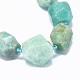 Chapelets de perles en amazonite naturelle(G-F632-46)-2