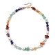 thème chakra naturel aventurine rouge et jaspe rouge et aventurine verte et aigue-marine et citrine et lapis-lazuli et améthyste(NJEW-JN05086)-1