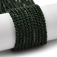 Synthetic Green Goldstone Beads Strands, Round, 2mm, Hole: 0.5mm, about 195pcs/strand, 15.35''(39cm)(G-G189-B03-04)