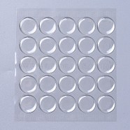 Plastic Clear Cabochons Epoxy Sticker, Round, Clear, 25.4x1.9mm(AJEW-J031-01)