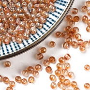 (Holiday Stock-Up Sale)Czech Glass Beads, Round, Orange, 3mm, Hole: 0.8mm, about 2630pcs/bag(GLAA-F101-B08)