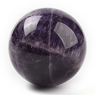 Natural Amethyst Sphere Beads, No Hole/Undrilled, Round Ball Beads, 39~41mm(G-I367-07N)