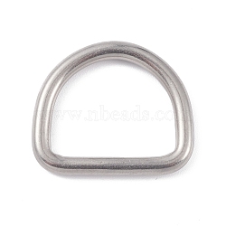 304 Stainless Steel D Rings, Buckle Clasps, Stainless Steel Color, 30x39x4mm(STAS-C037-26F-P)