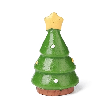 Christmas Style Resin Statue Display Decoration, Micro Landscape Home Decoration, Christmas Tree, 21x35mm
