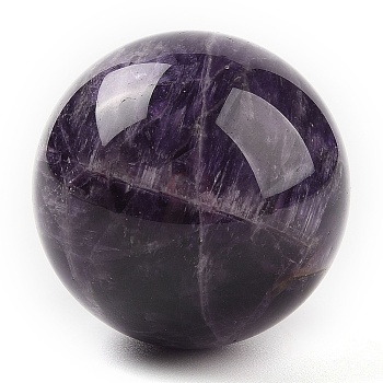 Natural Amethyst Sphere Beads, No Hole/Undrilled, Round Ball Beads, 39~41mm