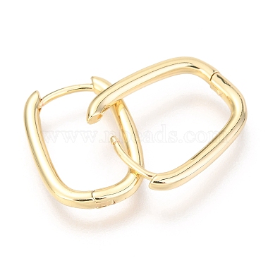 Brass Huggie Hoop Earrings(X-EJEW-F245-07G)-2