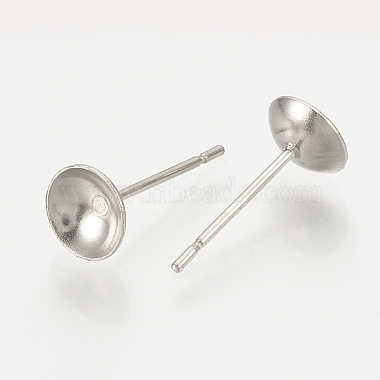 Boucles d'oreilles à tige en acier inoxydable résistant au ternissement 304(STAS-T020-4x12)-2