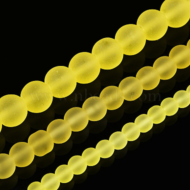 perles en verre transparentes brins(GLAA-T032-T6mm-MD12)-5