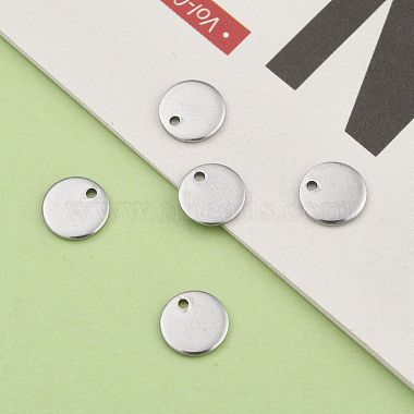 304 Stainless Steel Stamping Blank Tag Flat Round Charms Pendants(STAS-Q171-04)-6