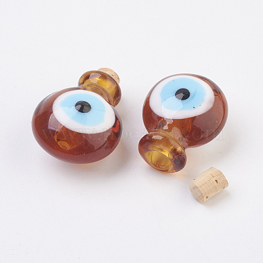 Handmade Lampwork Perfume Bottle Pendants(LAMP-P044-H01)-2