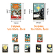 8Pcs 8 Styles Fashion Tarot Card Enamel Pin(JEWB-HY0001-01)-2