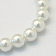 Baking Painted Pearlized Glass Pearl Round Bead Strands(X-HY-Q330-8mm-01)-2