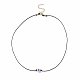 5 pièces 5 couleurs au chalumeau mauvais œil rond perlé pendentif colliers ensemble avec cordon en polyester ciré pour les femmes(NJEW-JN04024)-5
