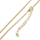 Brass Curb Chain Necklaces(NJEW-K123-09G)-1