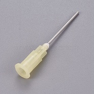 Plastic Fluid Precision Blunt Needle Dispense Tips, Light Goldenrod Yellow, 7.5x6.5x42mm, Inner Diameter: 4mm, Pin: 1mm(TOOL-WH0117-18B)