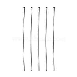 Tarnish Resistant 304 Stainless Steel Flat Head Pins, Stainless Steel Color, 65x0.7mm, 21 Gauge, Head: 1.5mm(STAS-R046-65mm)